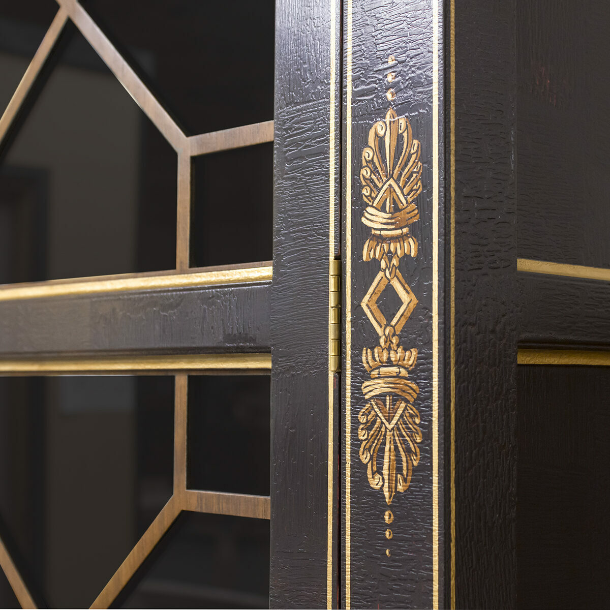 78 960 Decoration Crackle Black Detail