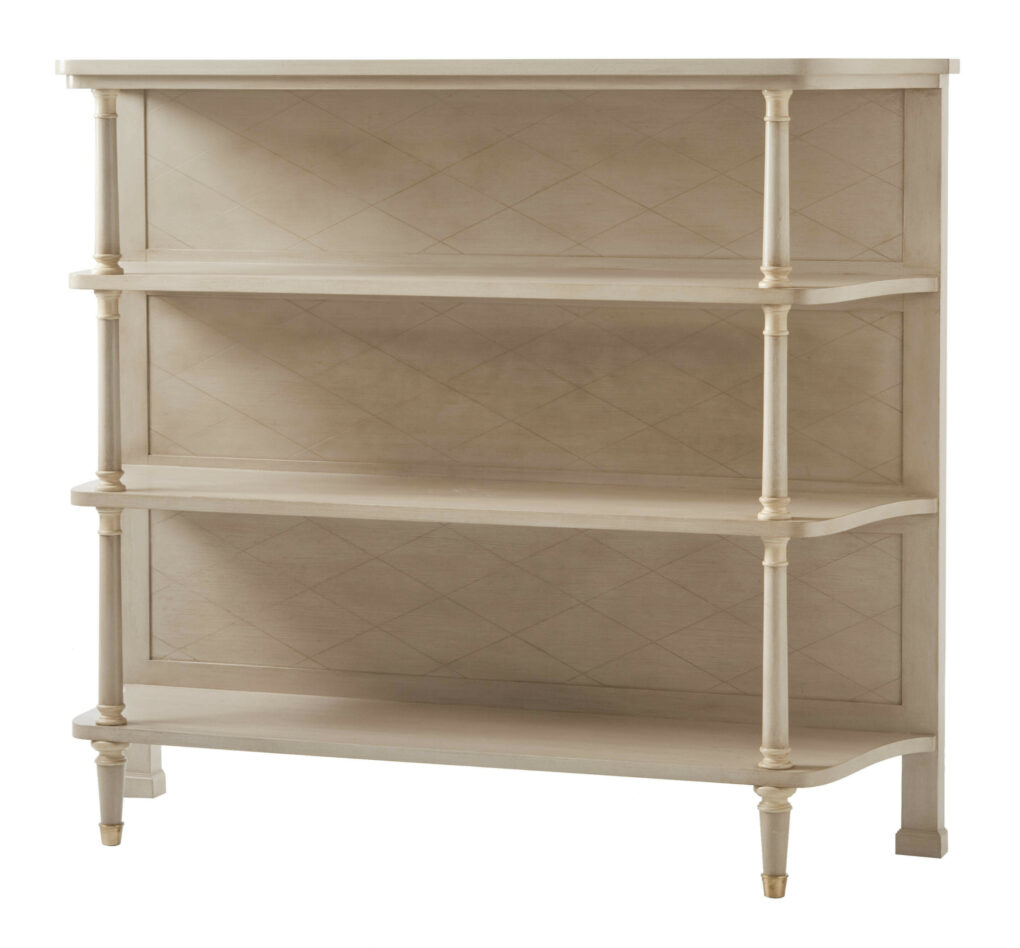 38 839 Louis XVI Bookcase Brushed Putty Cream