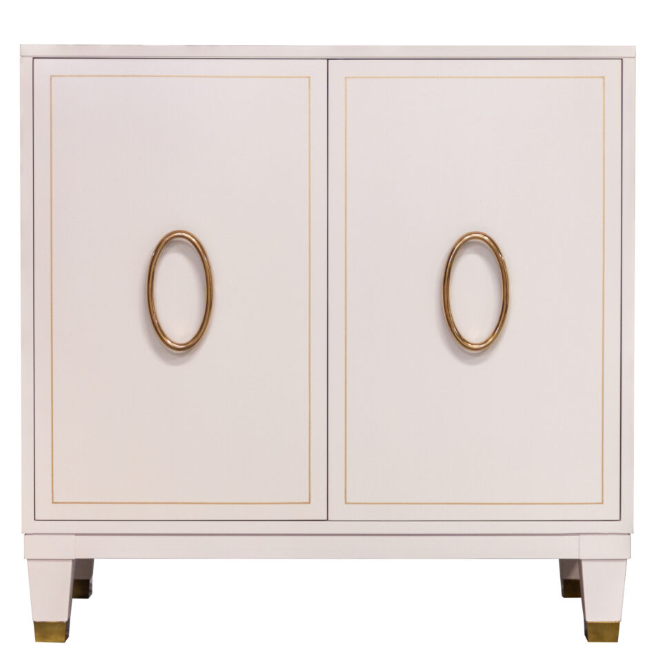 68 1 DR1 BF1 White Gold Pinstriping Oval Ring Tapered Legw Ferrules