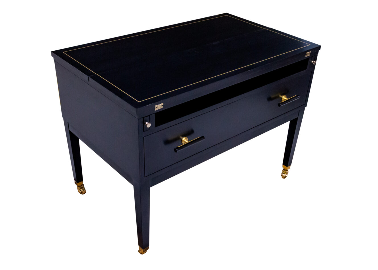 68 101 Ebony64 Gold Fineline Marble BLK Brass 3