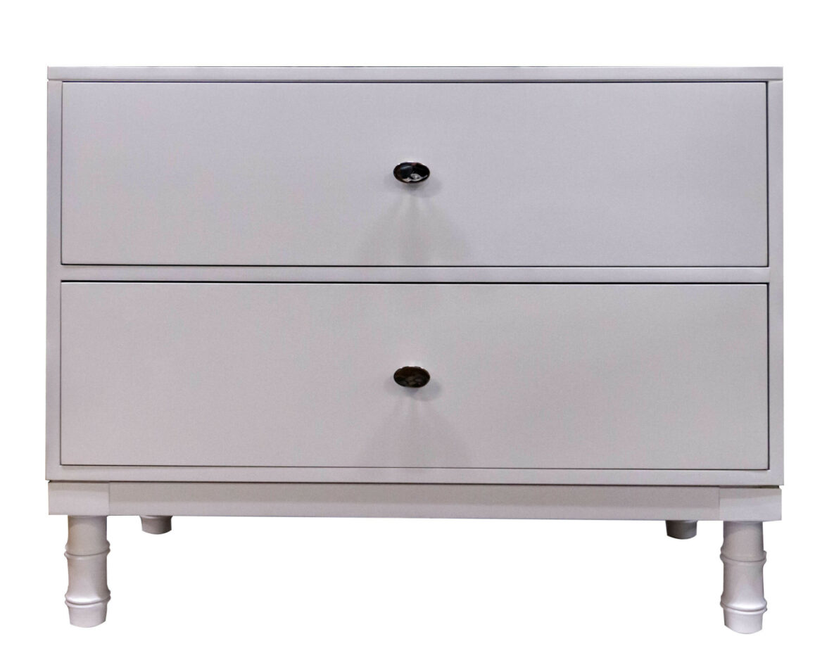 68 5 DW1 DW1 BX1 A Custome Lacquer Oval Knob Nickel 28 Height Faux Bamboo Base 1