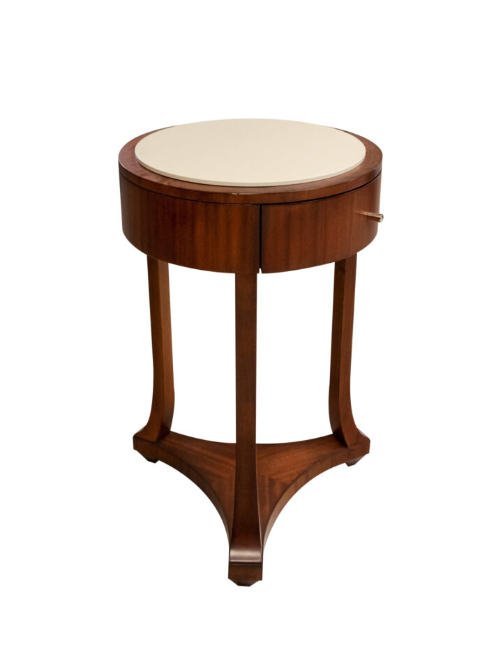 C204 017 Gueridon Switchable Top 32 Brighton Satin 1